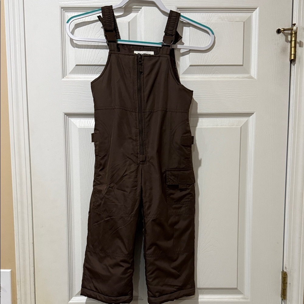 OshKosh B'gosh Brown Kids Bib. Winter/Snow
